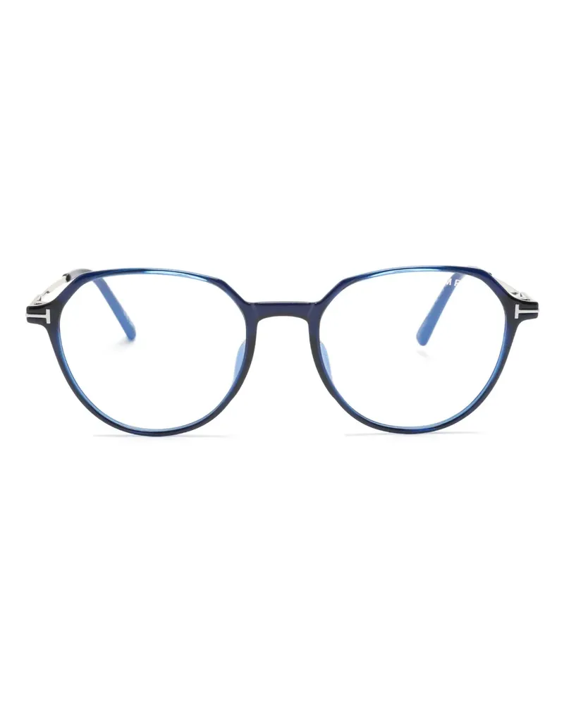 Tom Ford Brille mit rundem Gestell - Blau Blau