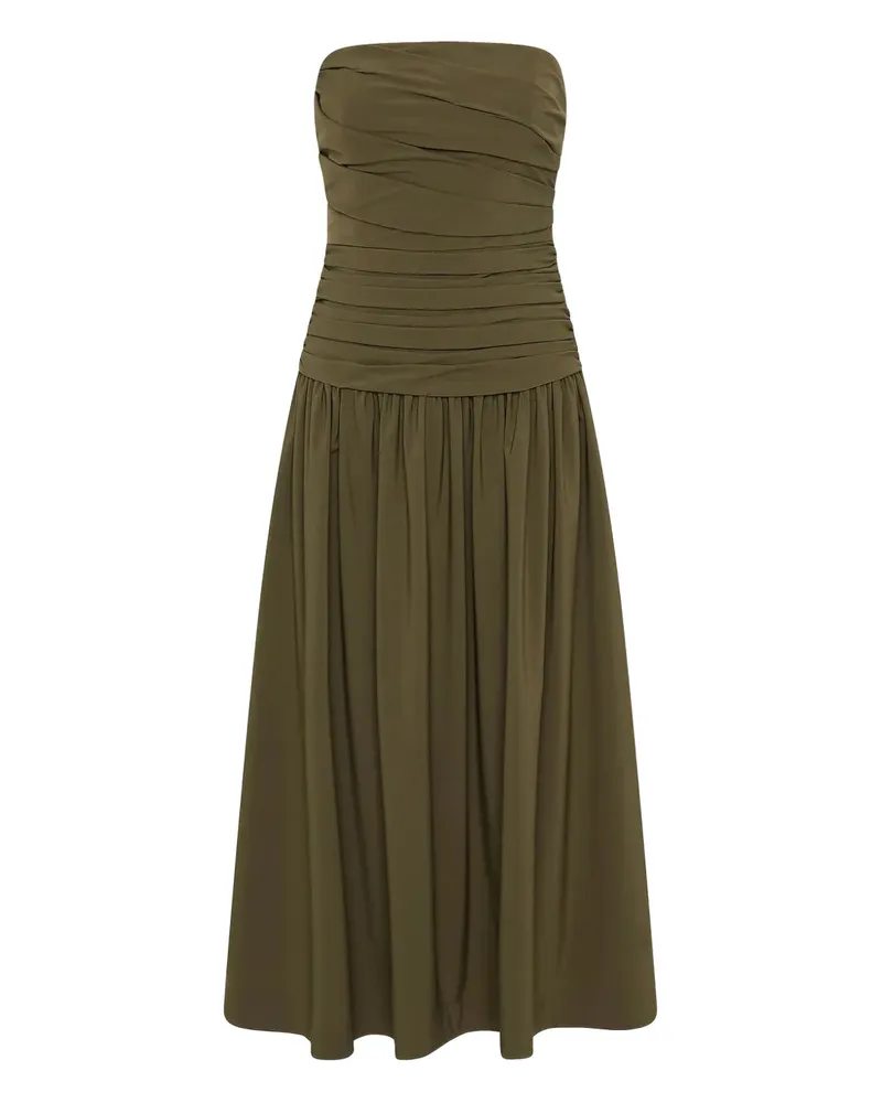 Rachel Gilbert Schulterfreies Gale Kleid - Grün Grün