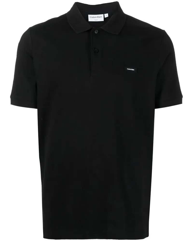 Calvin Klein Poloshirt mit Logo - Schwarz Schwarz