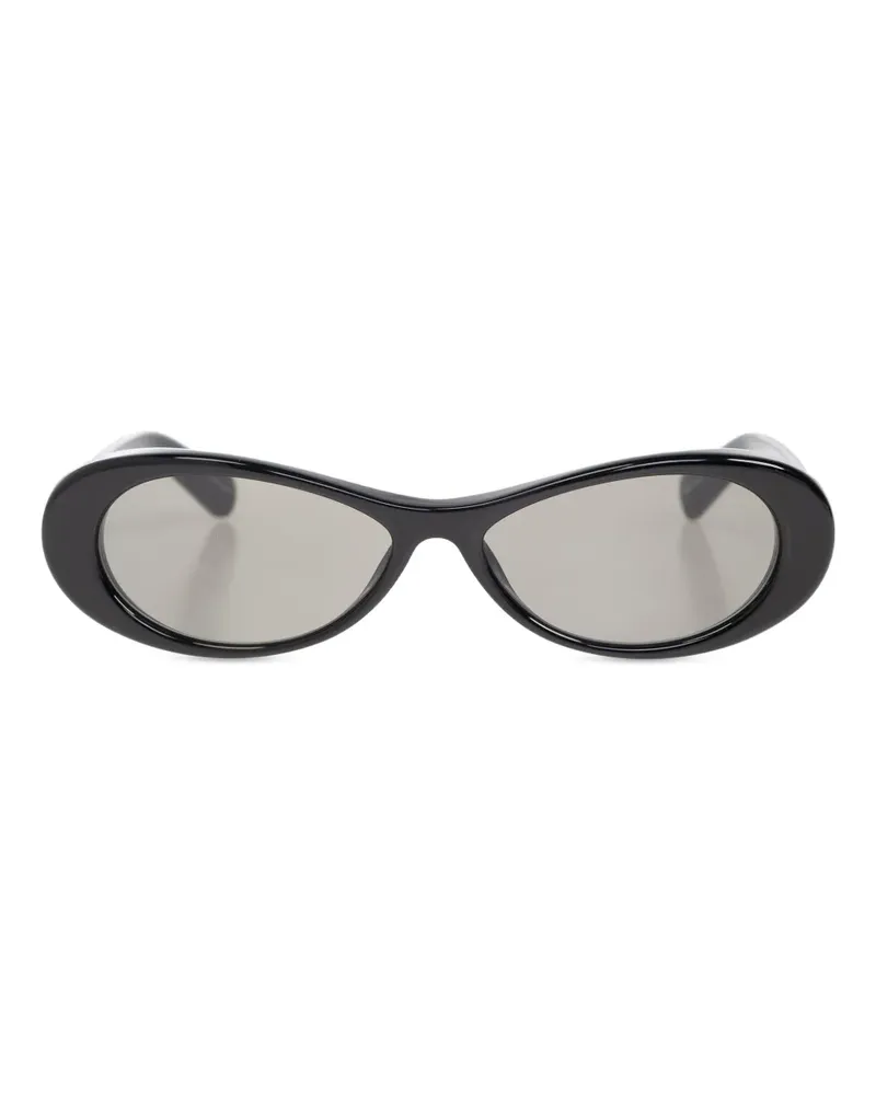 Jacquemus Sonnenbrille mit Logo-Print - Schwarz Schwarz