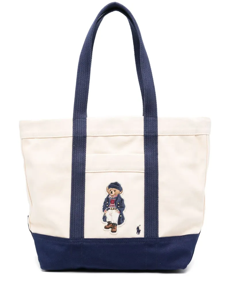 Ralph Lauren Tote Bag mit Polo Bear-Motiv - Nude Nude