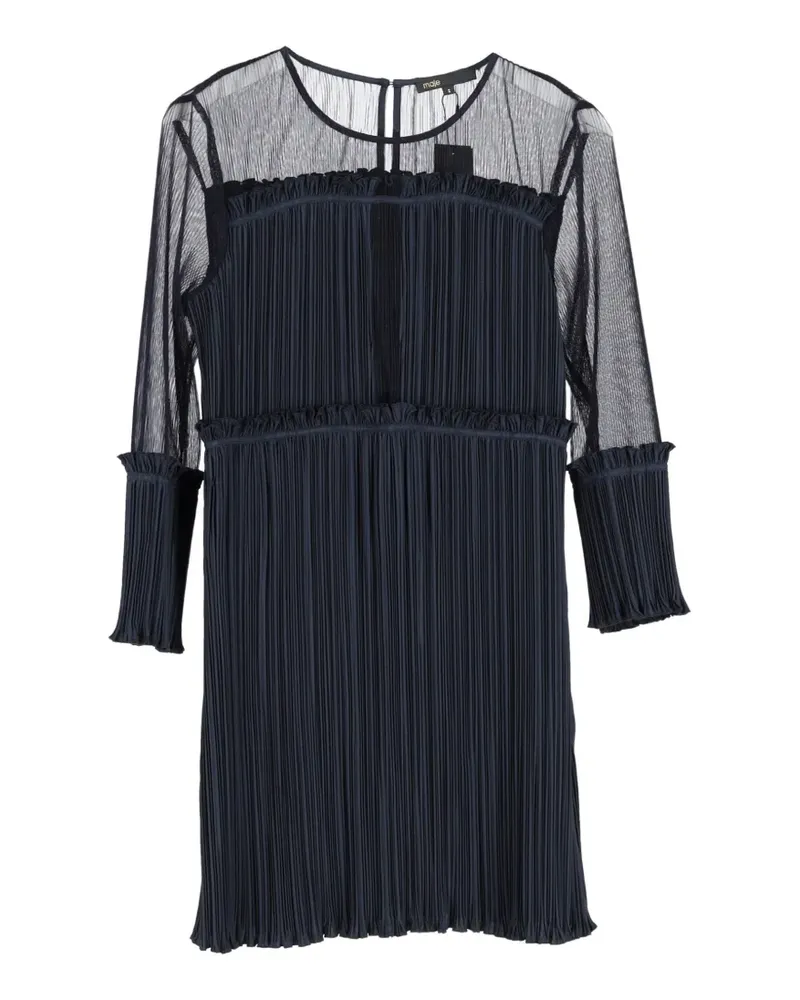 Maje Ritzy pleated mini dress - Blau Blau