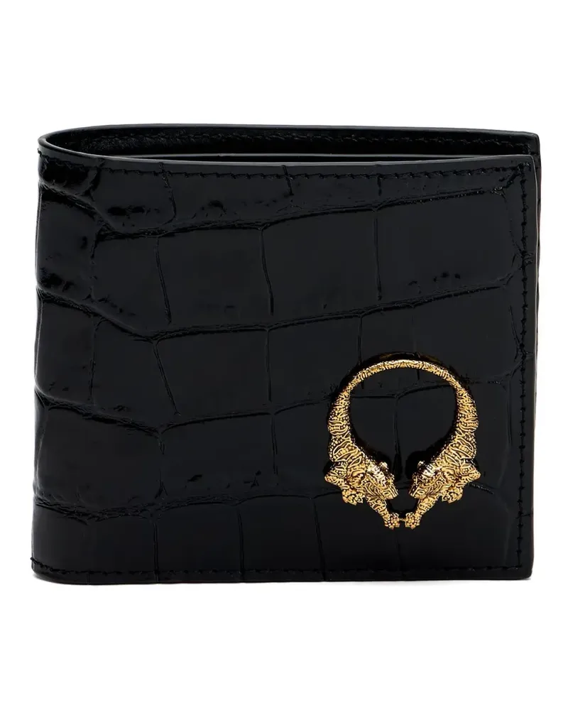 Roberto Cavalli embossed cardholder - Schwarz Schwarz