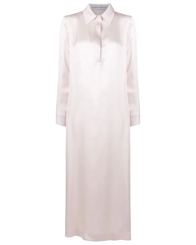 Gloria Coelho Maxi-Hemdkleid aus Seide - Nude Nude