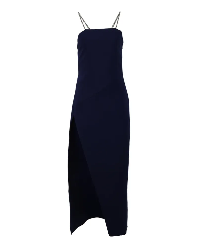 ATTICO chain-strap midi dress - Blau Blau