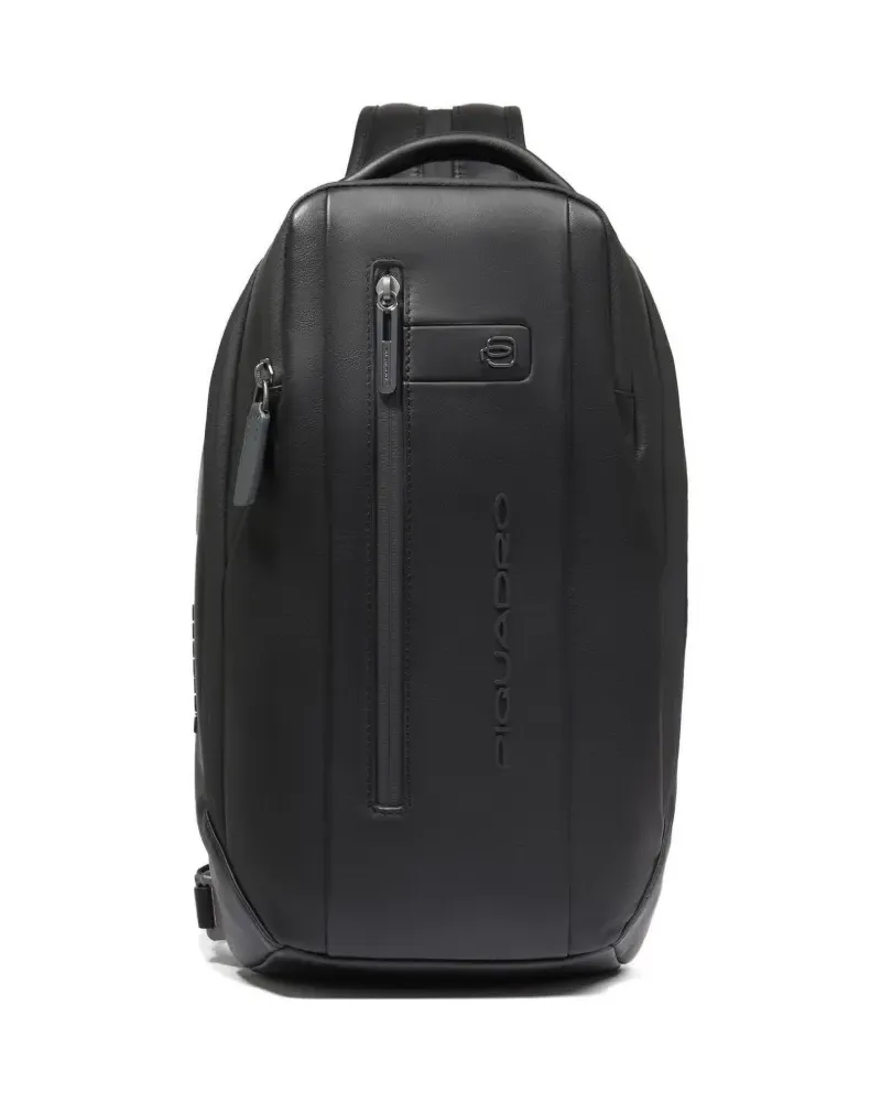 Piquadro leather convertible backpack - Schwarz Schwarz