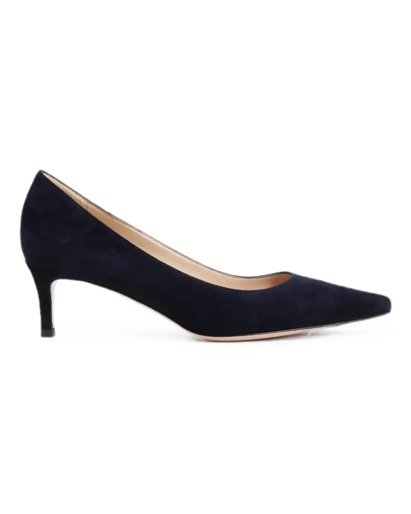 FESTA Milano Cerere suede heeled pumps - Blau Blau