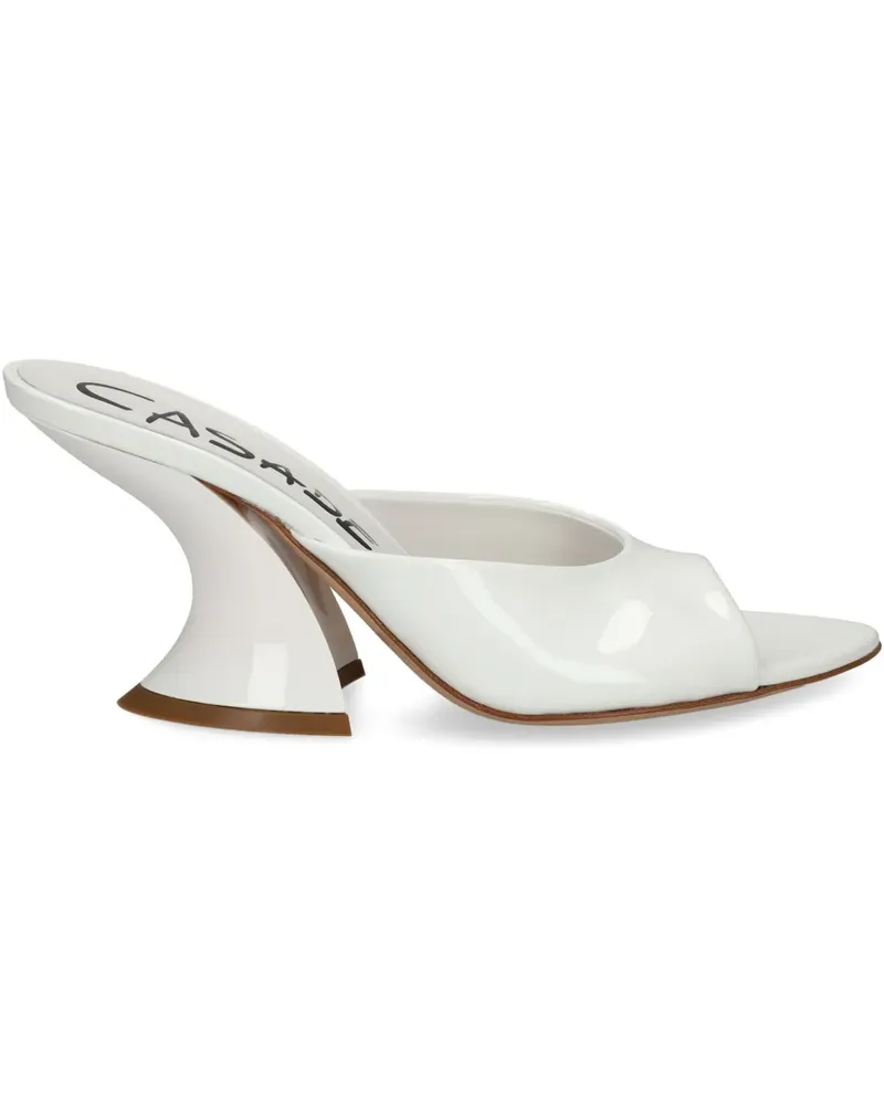 Casadei Blade Mules 100mm - Weiß Weiß