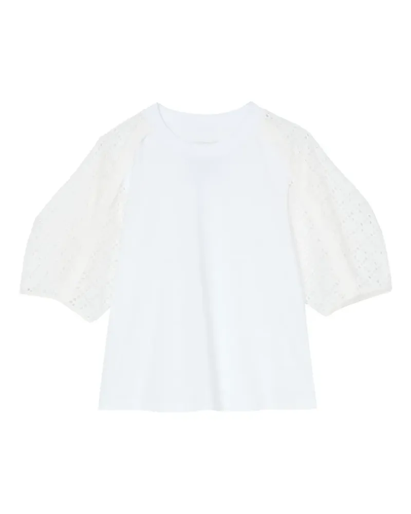 3.1 phillip lim Bluse aus Popeline - Weiß Weiß