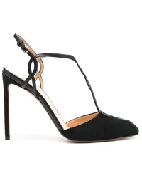 Francesco Russo Pumps aus Leder 120mm Schwarz