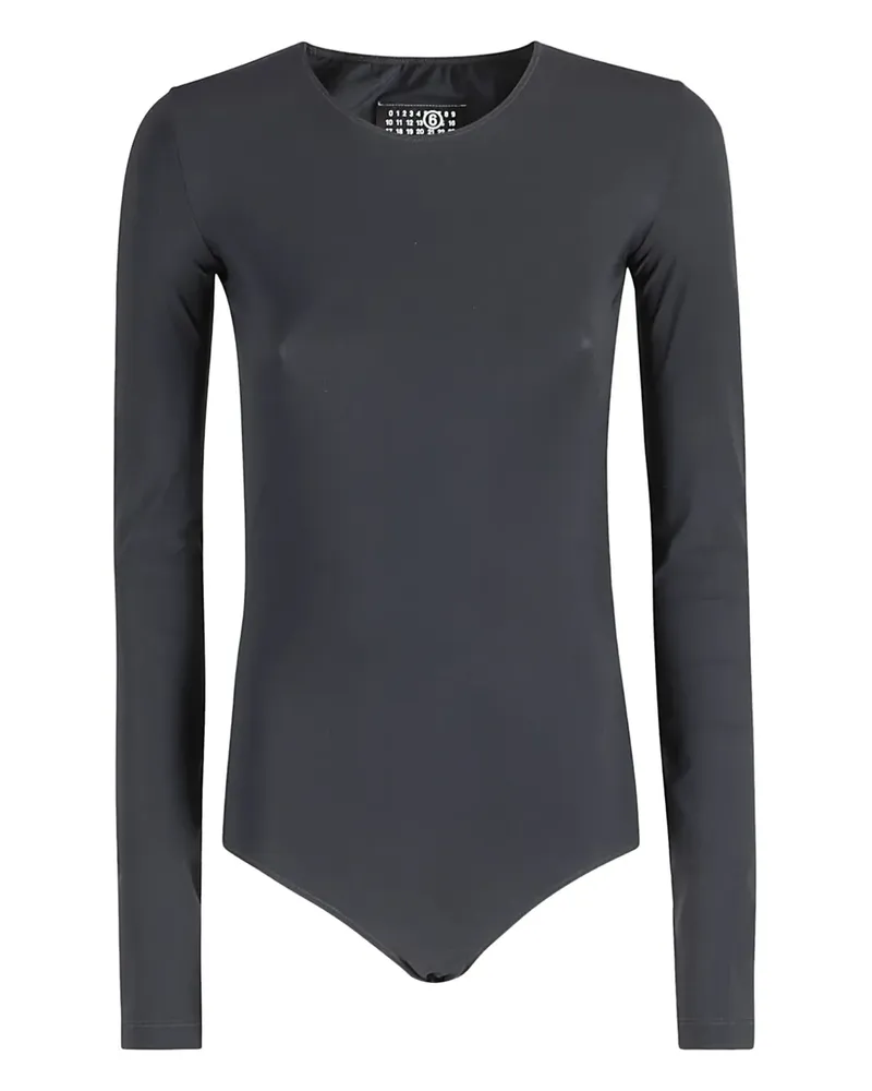 Maison Margiela Langärmeliger Body - Schwarz Schwarz