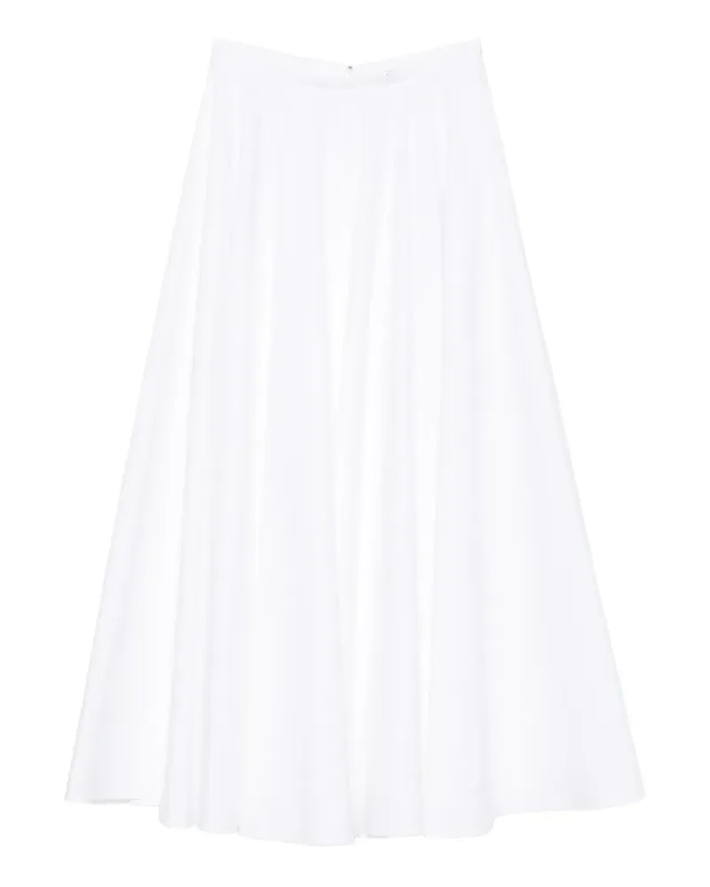 Givenchy Midirock in A-Linie mit Falten - Weiß Weiß