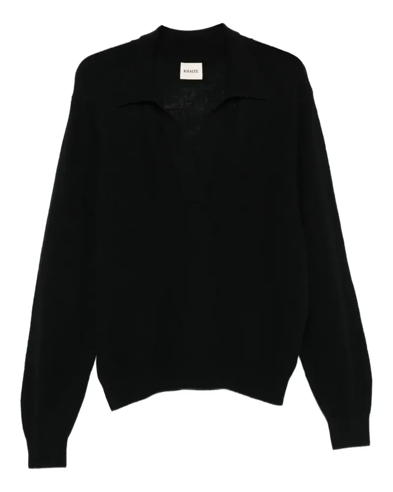KHAITE long-sleeve polo tops - Schwarz Schwarz