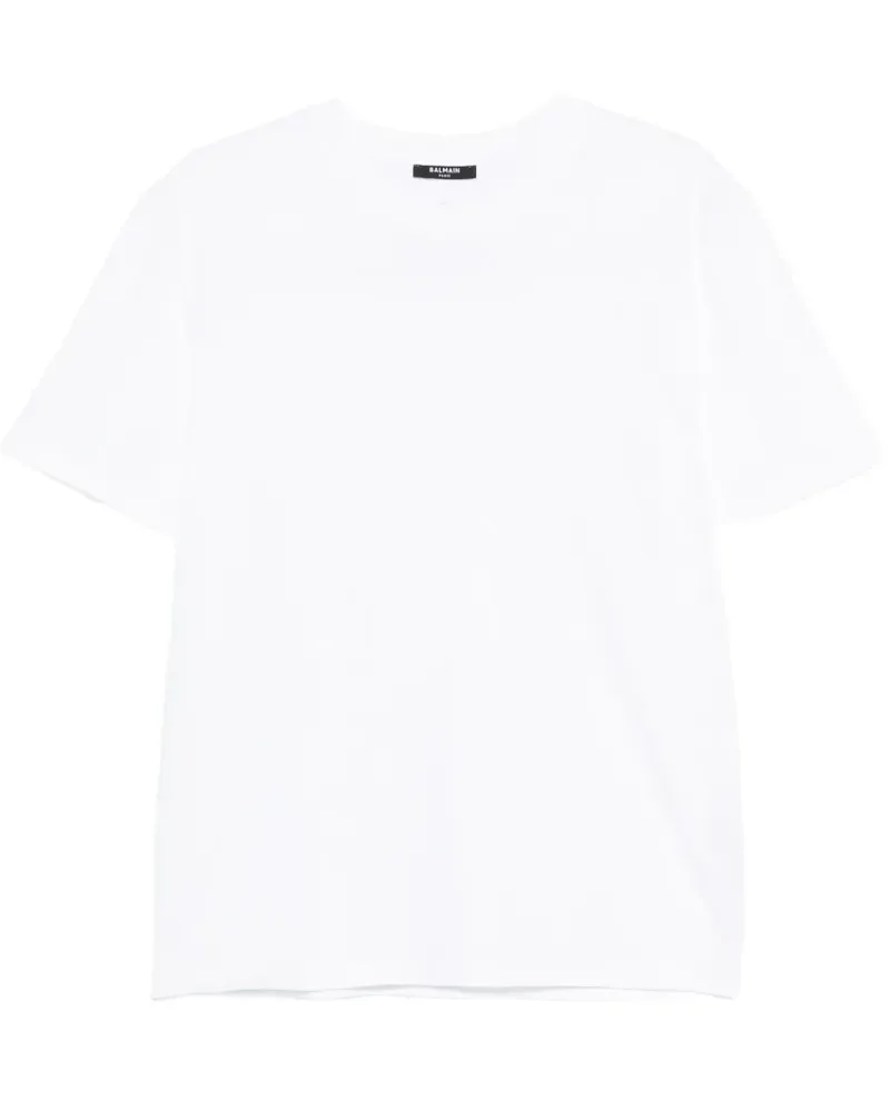 Balmain Kurzärmeliges T-Shirt - Weiß Weiß