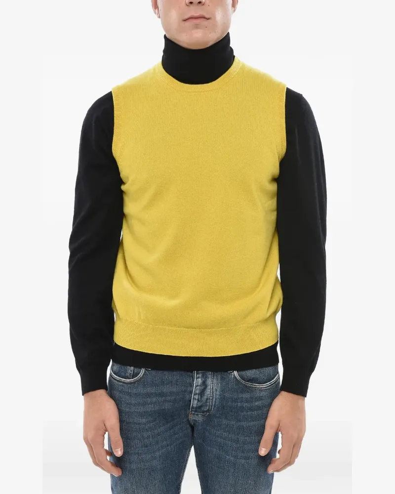 Malo sleeveless knitted vest - Gelb Gelb