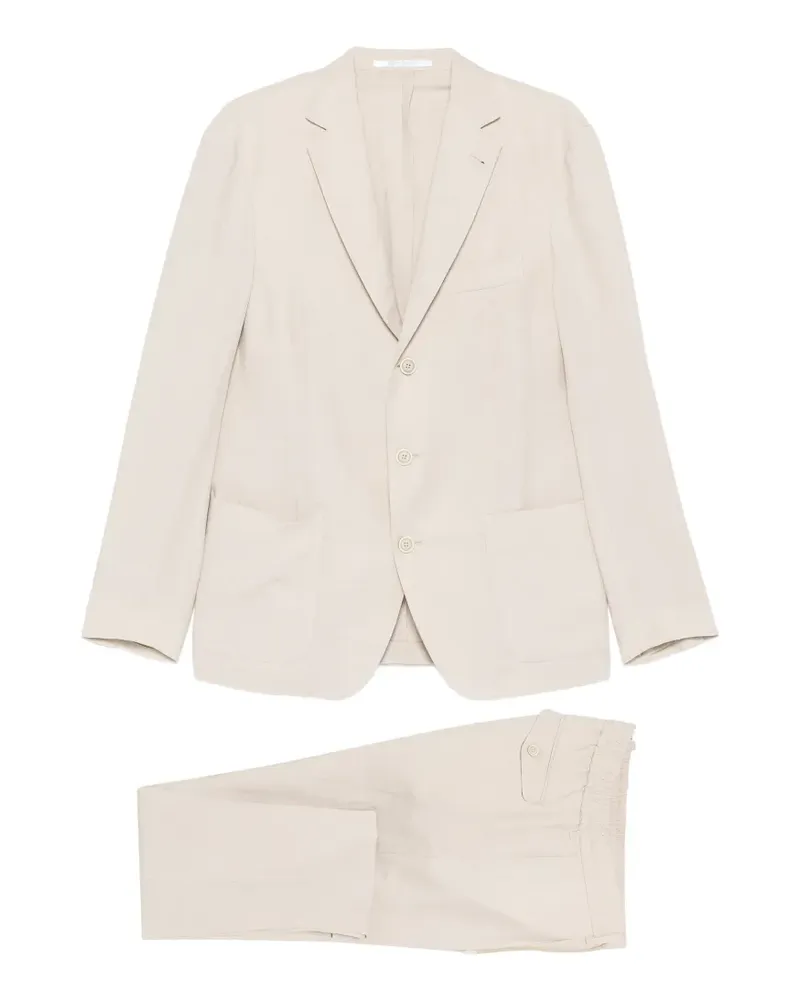 Eleventy notched-lapel suit - Nude Nude