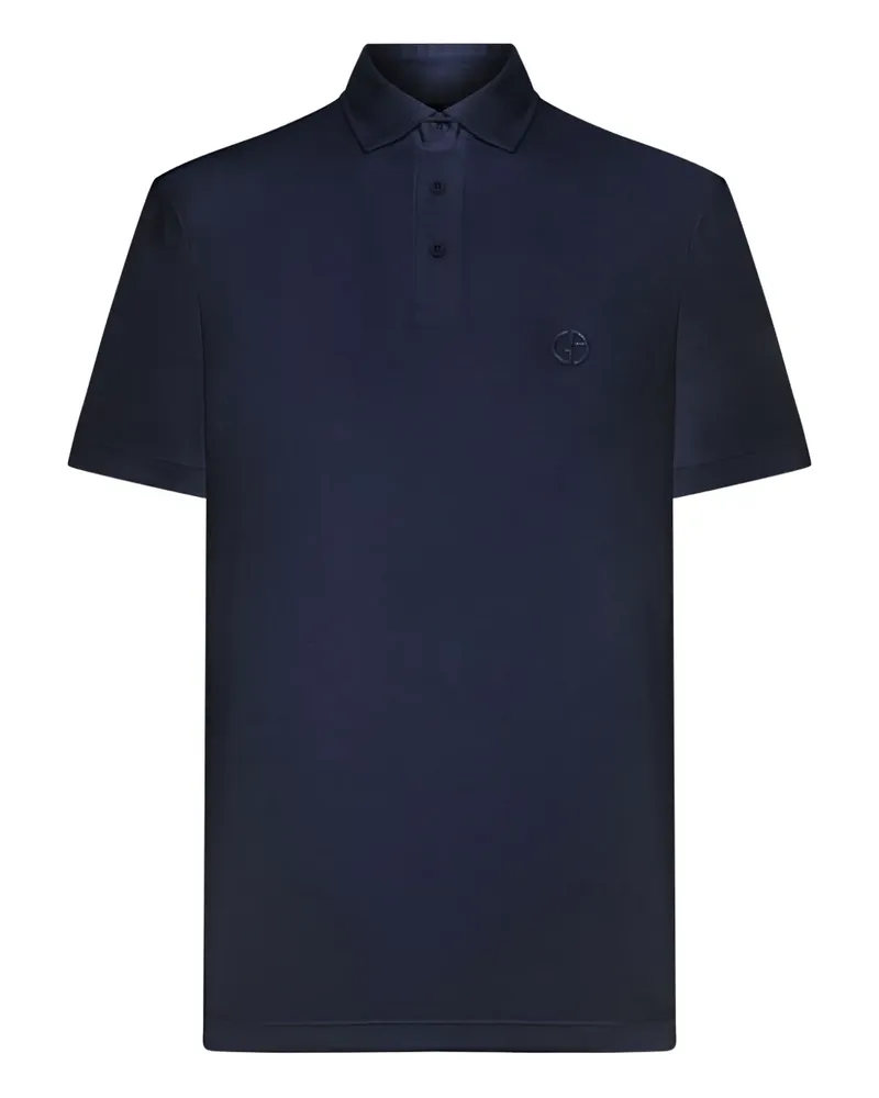 Giorgio Armani Klassisches Poloshirt - Blau Blau