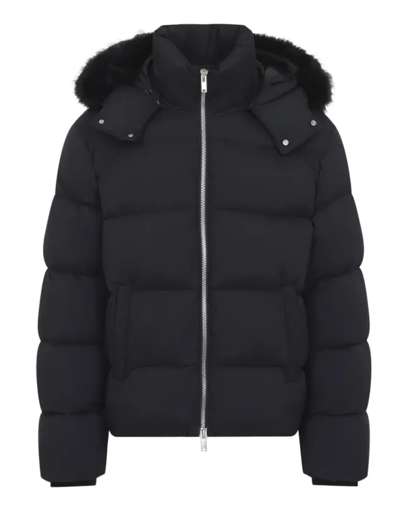 Moose Knuckles Everest Steppjacke mit Faux Fur - Schwarz Schwarz