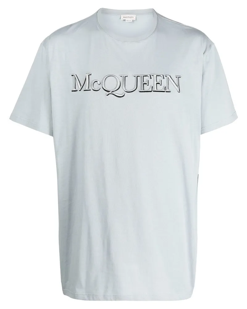 Alexander McQueen T-Shirt mit Logo-Print - Grau Grau