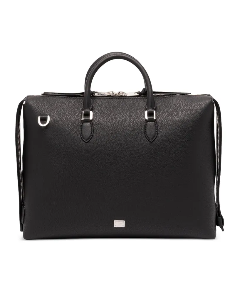Dolce & Gabbana Aktentasche aus gekörntem Leder - Schwarz Schwarz