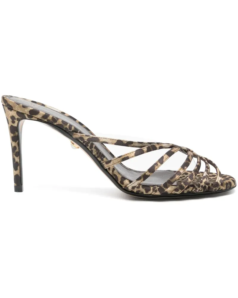 Alevì Sandalen mit Leoparden-Print - Braun Braun