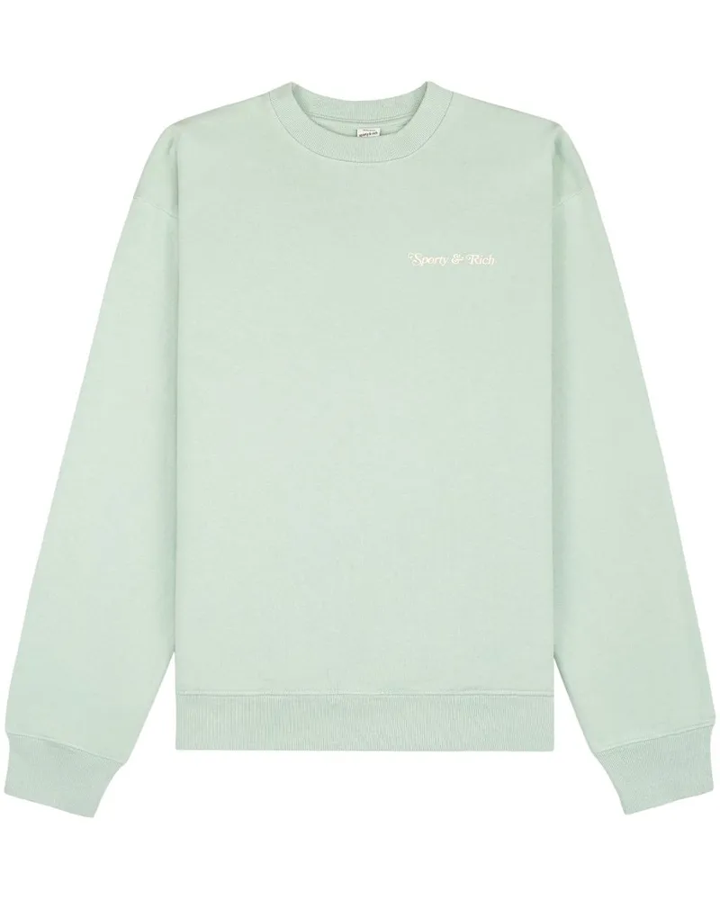 SPORTY & RICH Self Love Club Sweatshirt - Grün Grün