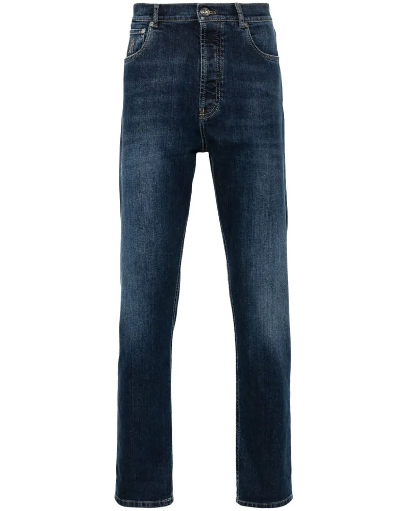 Brunello Cucinelli Jeans mit geradem Bein - Blau Blau
