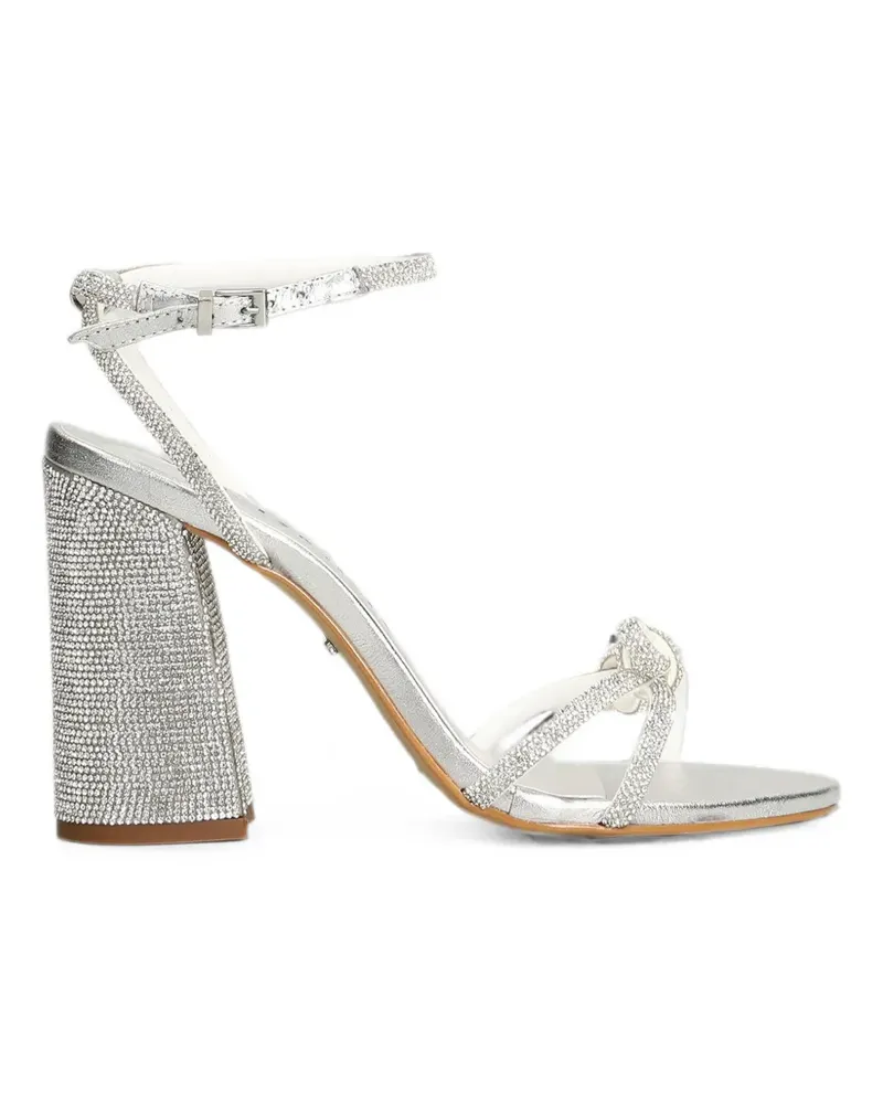 Werner crystal-embellished bow sandals - Silber Silber