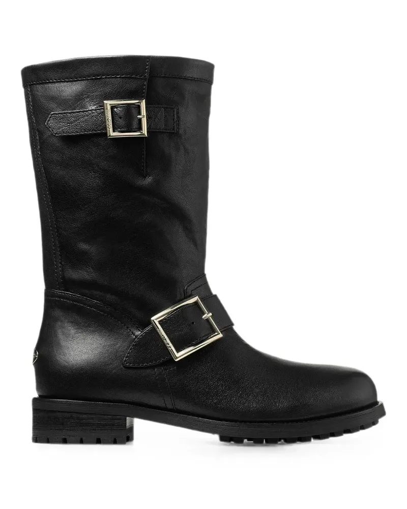 Jimmy Choo leather biker boots - Schwarz Schwarz