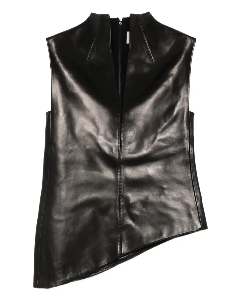 KHAITE Von high-neck asymmetric top - Schwarz Schwarz