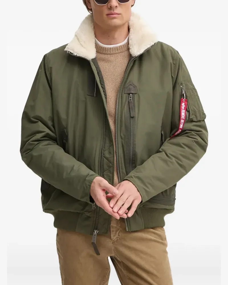 Alpha Industries DA-3 faux fur-collar jacket - Grün Grün
