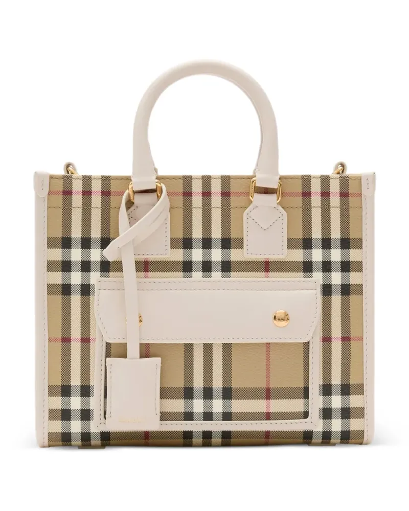 Burberry Mini Freya Tote Bag - Nude Nude