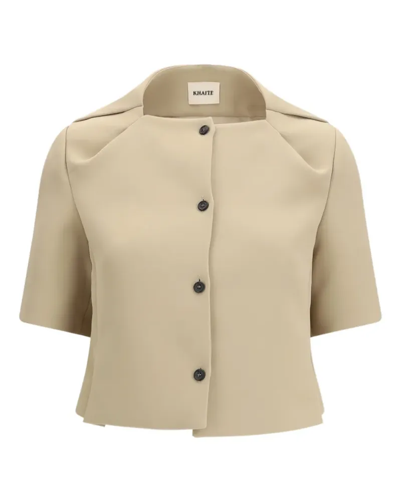 KHAITE Kurzärmelige Franc Jacke mit Knöpfen - Nude Nude
