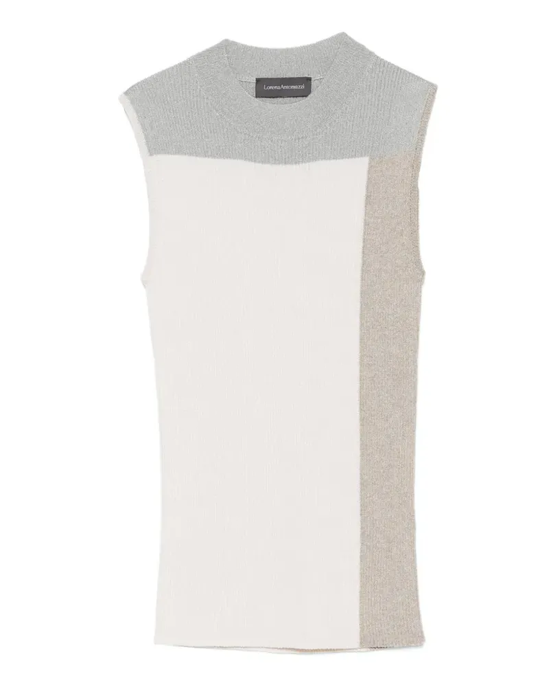 Lorena Antoniazzi Trägershirt in Colour-Block-Optik - Nude Nude