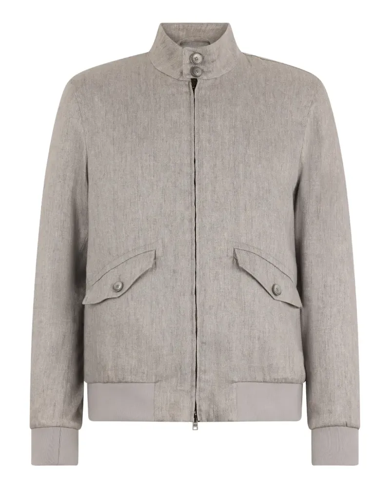 Herno high-neck bomber jacket - Grau Grau