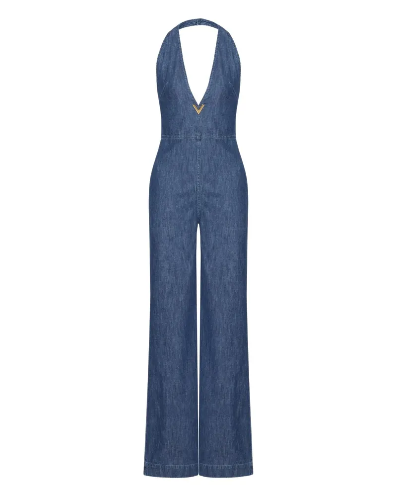 Valentino Garavani Jumpsuit aus Chambray - Blau Blau