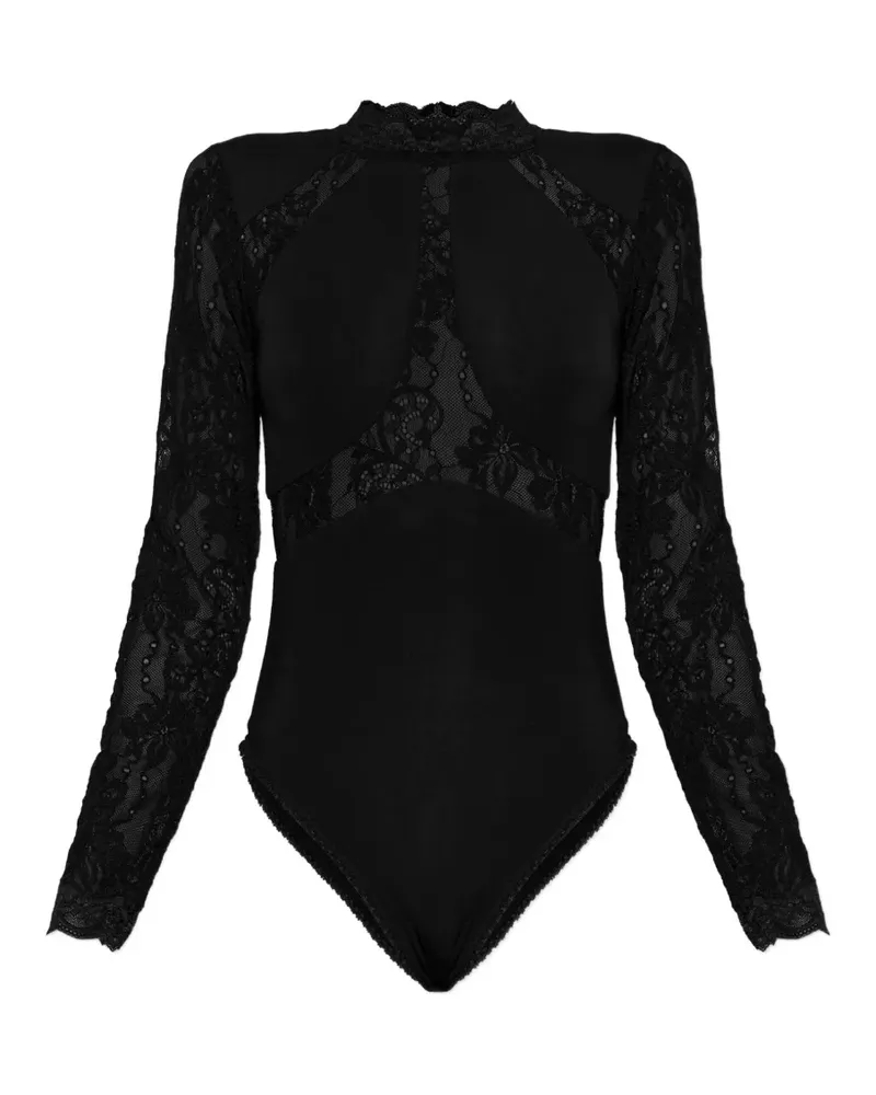 Zimmermann Clash lace spliced bodysuit - Schwarz Schwarz