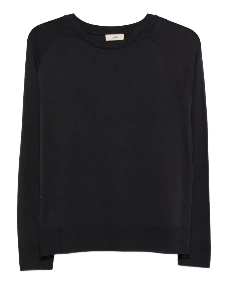 Herno crew-neck T-shirt - Blau Blau