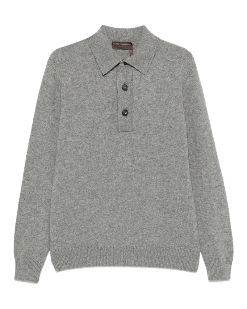 Filippo de Laurentiis Poloshirt mit Knopfleiste - Grau Grau