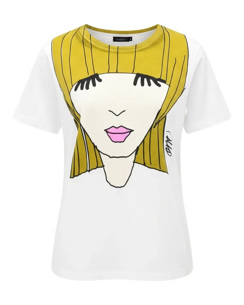 ODEEH graphic-print T-shirt - Weiß Weiß