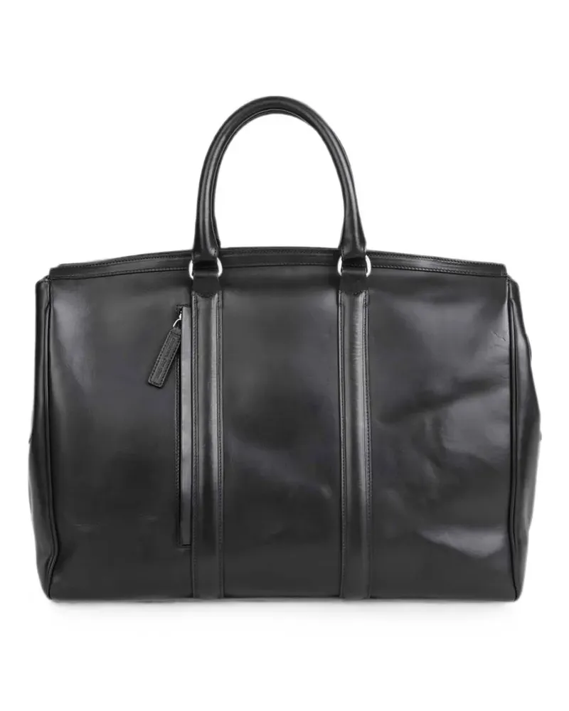 Officine Creative Italia Quentin 007 leather holdall - Schwarz Schwarz