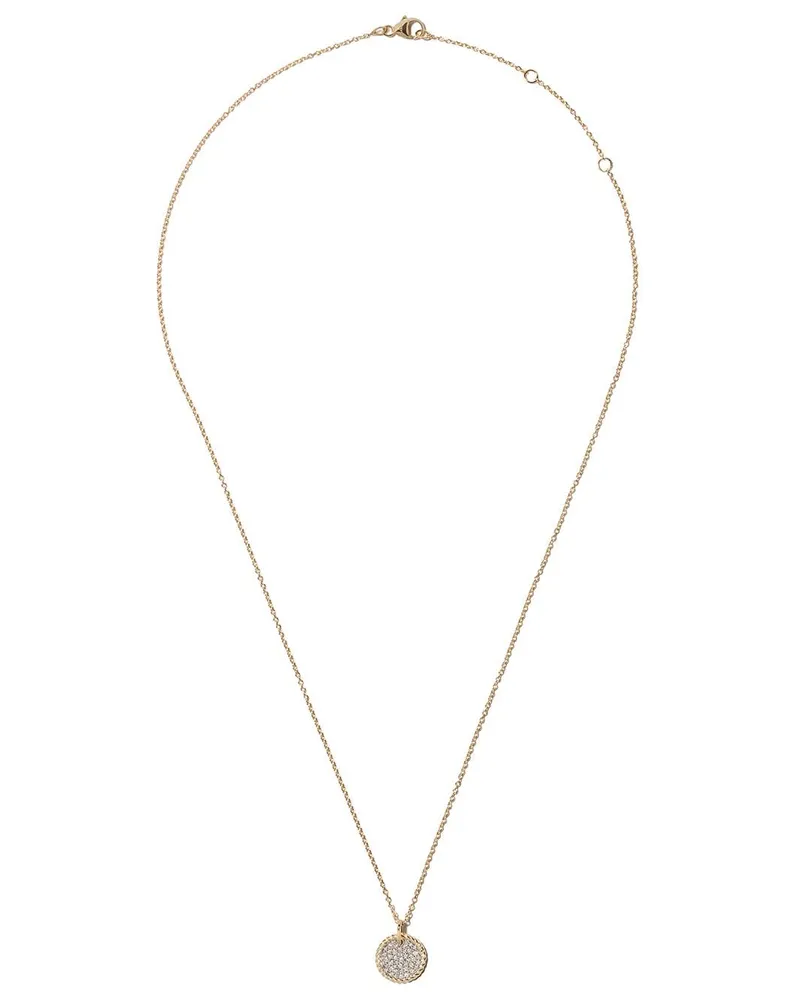 David Yurman 18kt Cable Collectibles Gelbgoldhalskette mit Diamanten Gold