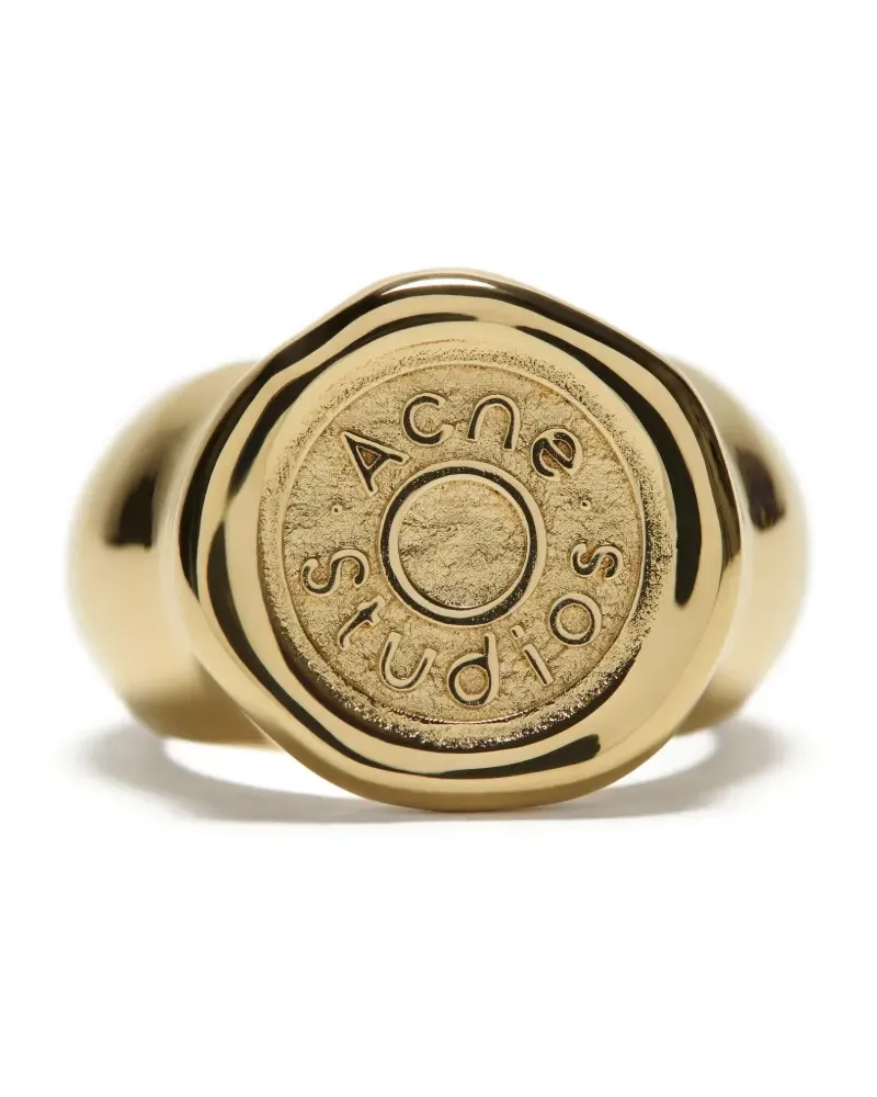 Acne Studios logo ring - Gold Gold