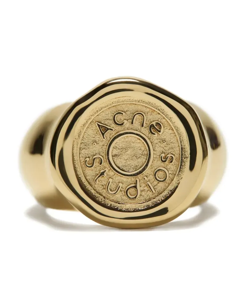 Acne Studios logo ring - Gold Gold