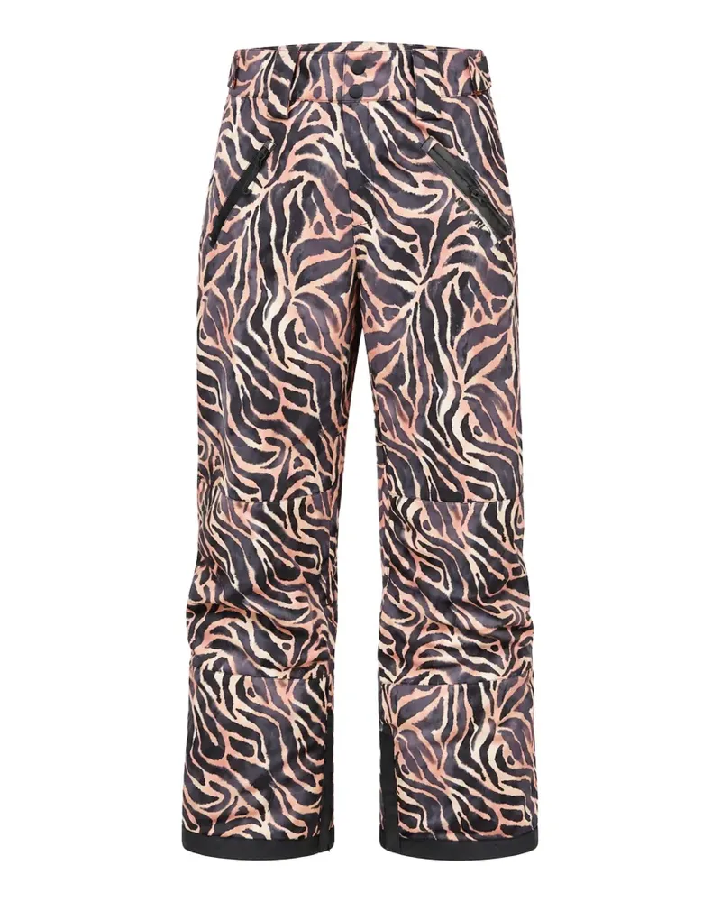 Rip Curl zebra-print logo-print ski pants - Schwarz Schwarz