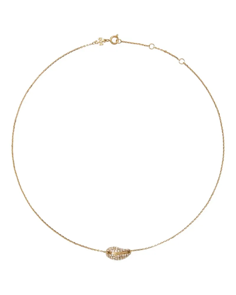 Tory Burch Halskette mit Muschelanhänger - Gold Gold