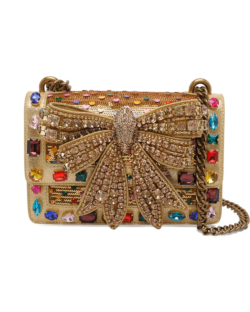 Kurt Geiger small Bow Shoreditch cross body bag - Gold Gold