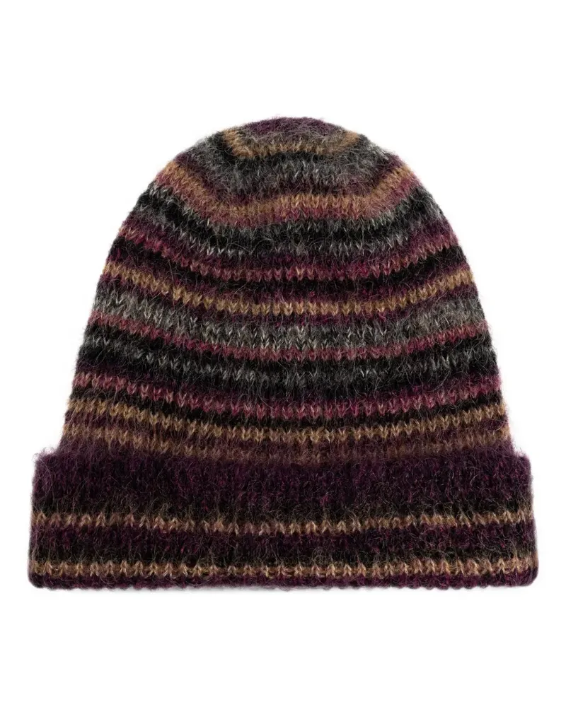 Isabel Marant Gestreifte Morenne Beanie - Violett Violett