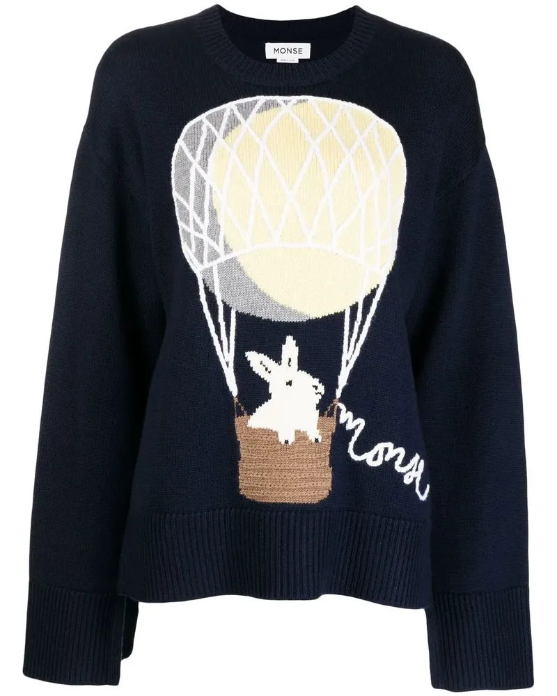 Monse Intarsien-Merinopullover - Blau Blau