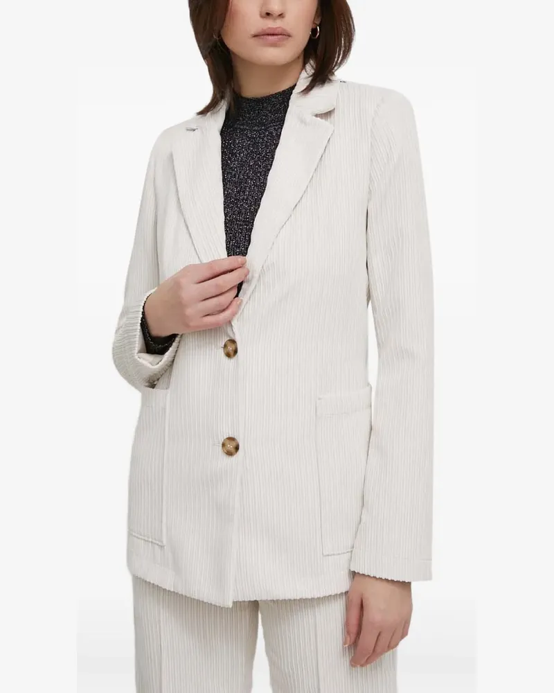 Benetton Klassischer Cordblazer - Nude Nude